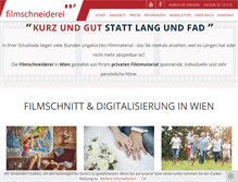 Tablet Screenshot of filmschneiderei.at